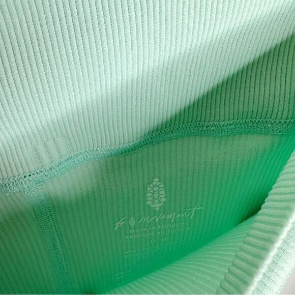 Free People FP Movement Free Throw High Rise Biker Shorts Mint Green Size M - Picture 7 of 9